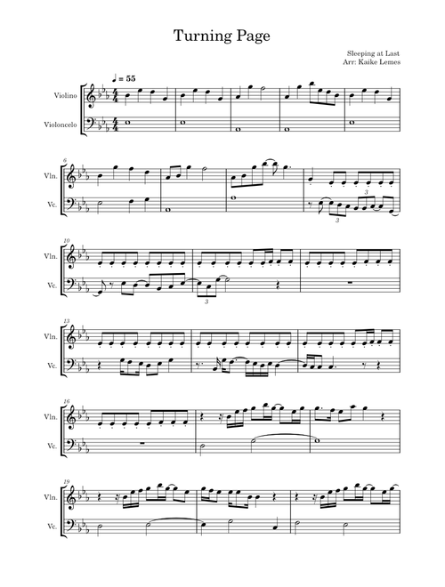 Turning page – Sleeping at Last