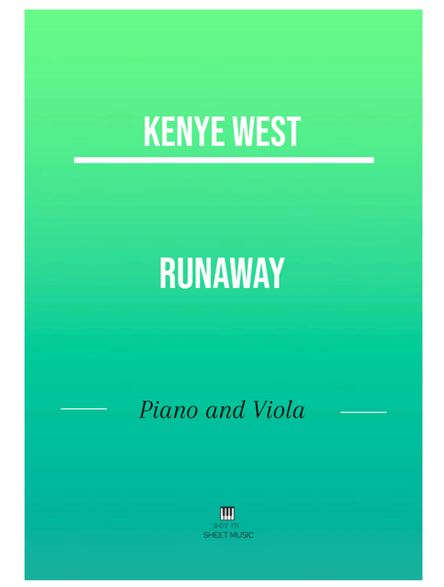Runaway (Arr. ANDRE LAITANO) - Kanye West (Small Ensemble)