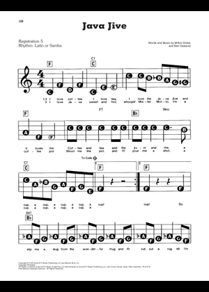 The Java Jive – The Ink Spots Sheet Music for Guitar, Bass guitar ...