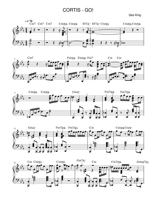 Go! (Arr. Gregory King) - CORTIS (Easy Piano)