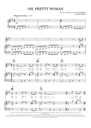 Oh Pretty Woman Sheet Music for Piano (Solo) easy | MuseScore.com