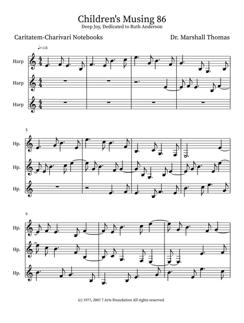 Children's Musing 86 - Celebrity Chamber Players (Small Ensemble)