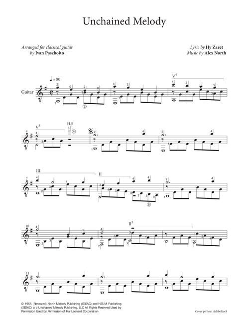 Unchained Melody (Arr. Ivan Paschoito) - The Righteous Brothers (Solo Guitar)