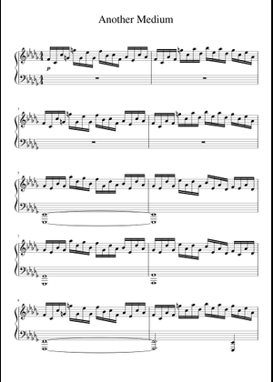 Another Medium -- Undertale OST 051 Sheet Music for Piano