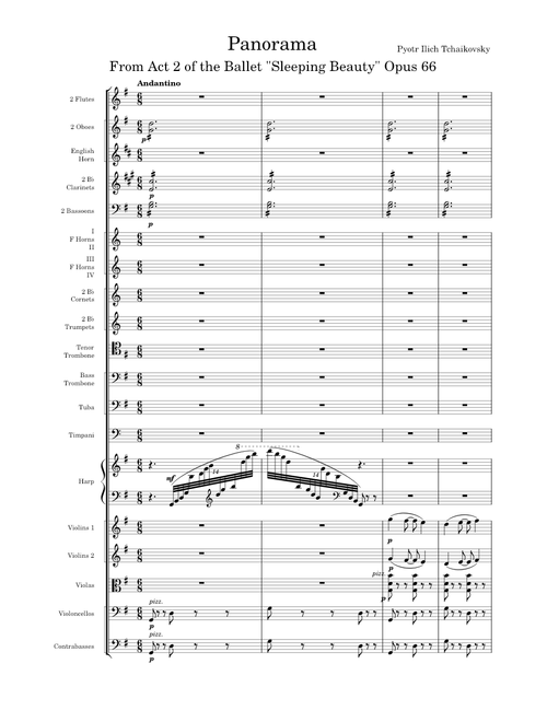 Sleeping Beauty Ballet Opus 66, Panorama (Act 2) - Pyotr Ilich Tchaikovsky
