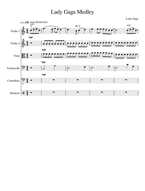 Lady Gaga Medley