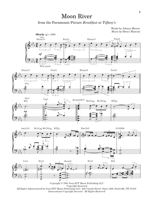 Moon River - Vince Guaraldi (Piano Transcription)
