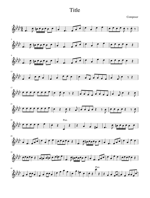We Are Number One (Transcribed for Violin)