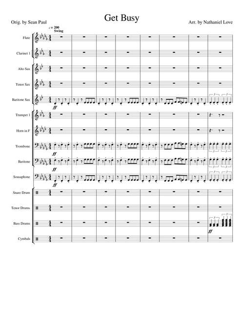 Get Busy - Pep Band