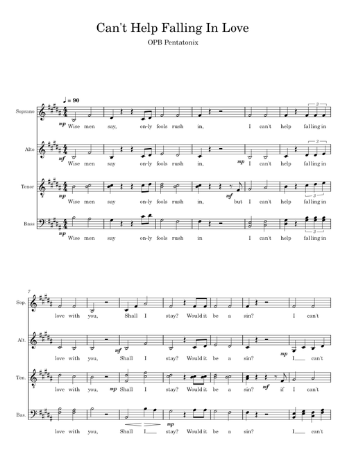 Can't Help Falling In Love - Pentatonix