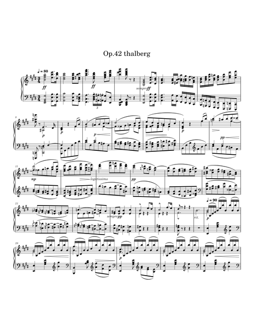 Grande Fantaisie sur la Sérénade et le Menuet de "Don Juan", Op. 42 – Sigismond Thalberg