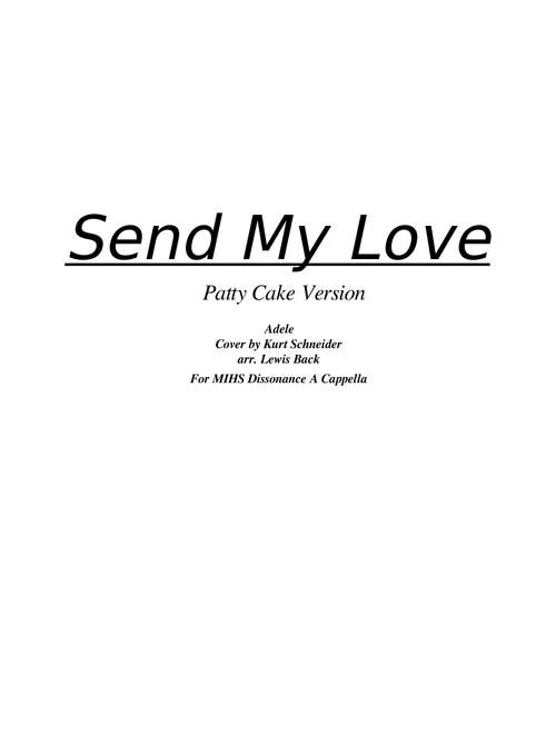 Send My Love (KHS Version)