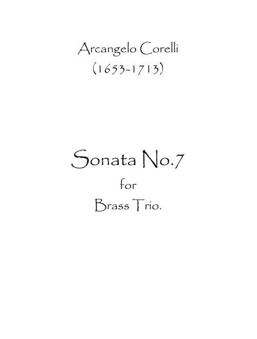 Sonata No.7 (Arr. Spence Bundy) (Brass Ensemble)