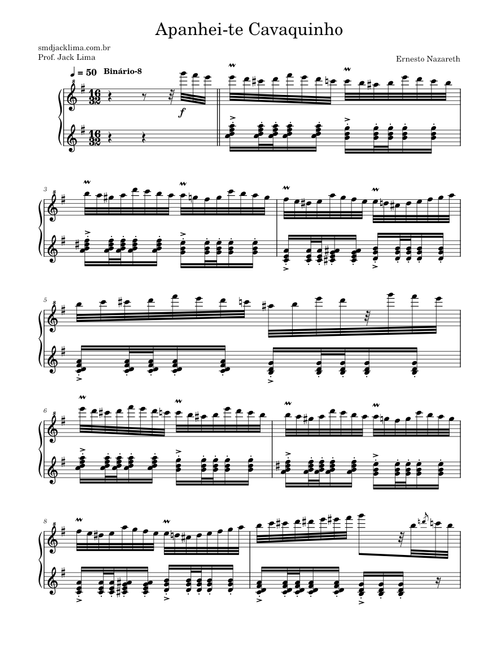 Apanhei-te Cavaquinho – Ernesto Nazareth