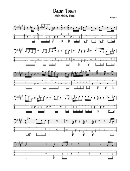 Dean town – Vulfpeck Dean Town – Vulfpeck main bass line