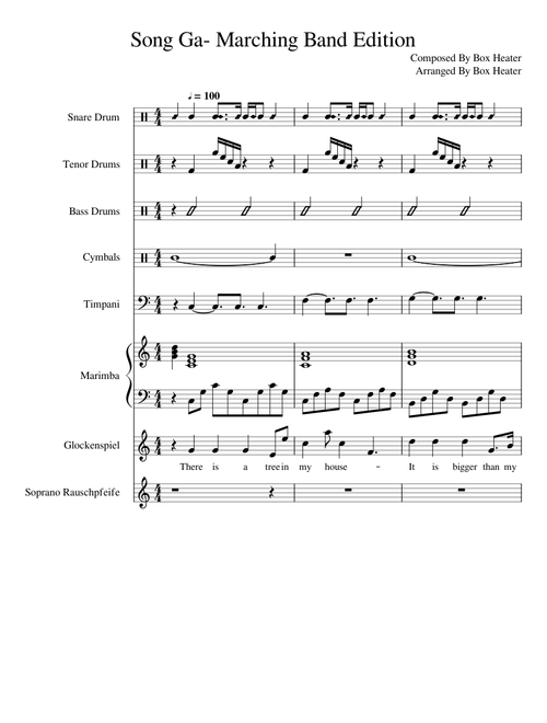 Song Ga - Marching Band Edition