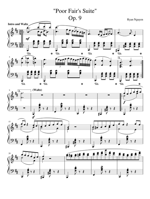 Poor Fair's Suite Op. 9