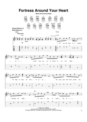 Play Official version of Russians Sheet Music by Sting for Guitar