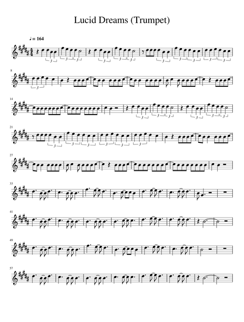 Lucid Dreams - Trumpet 