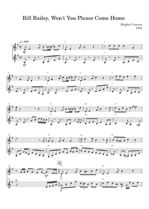 ボーカル　ビッグバンド譜面：BILL BAILEY Bill Bailey by William L. Gillock - Piano Method - Digital Sheet
