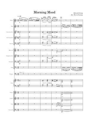 Play Official version of Morning Mood Sheet Music by Edvard Grieg for ...