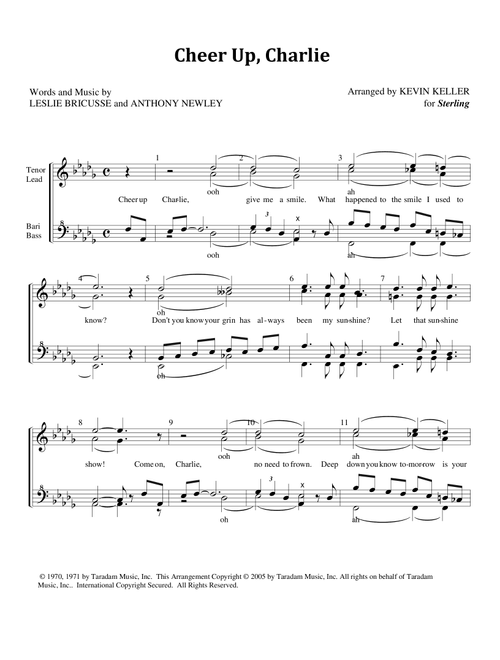 Cheer Up, Charlie (Arr. Kevin Keller) - Anthony Newley, Leslie Bricusse (Choral, SSAA)