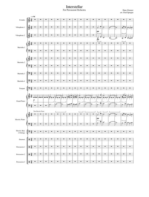 "Interstellar" For Percussion Orchestra