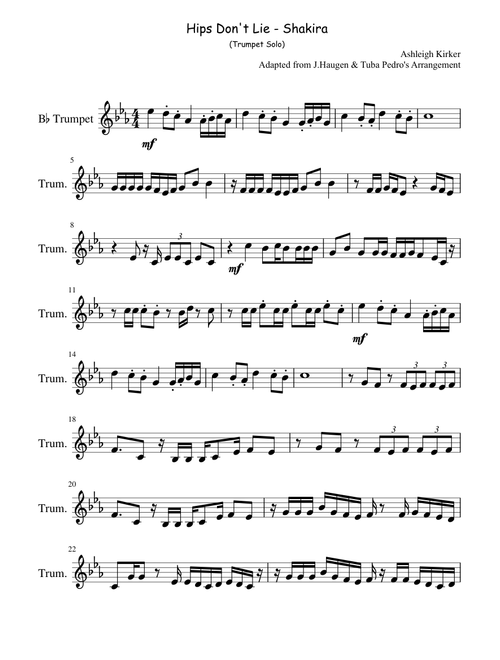 Hips Don't Lie - Trumpet Solo