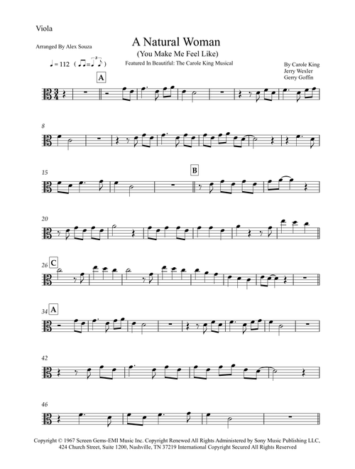 (you Make Me Feel Like) A Natural Woman (Arr. Alex Souza) - Aretha Franklin (Viola Solo)