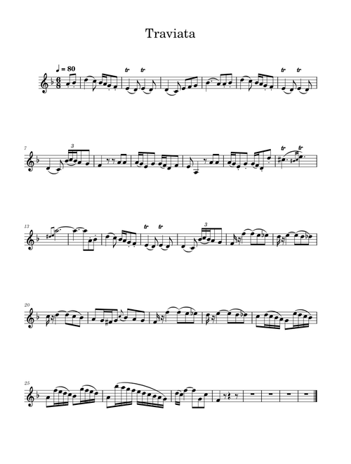 La Traviata – Giuseppe Verdi Trumpet Excerpt