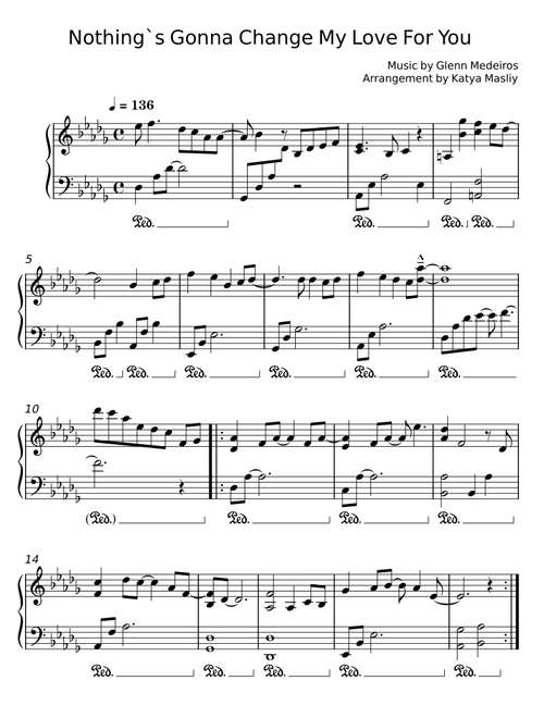 Nothing Gonna Change My Love For You – Unknown author