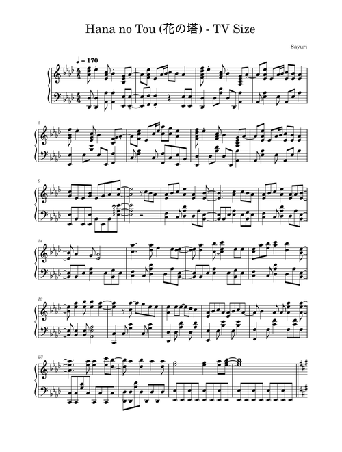 Hana no Tou 花の塔 – Sayuri
