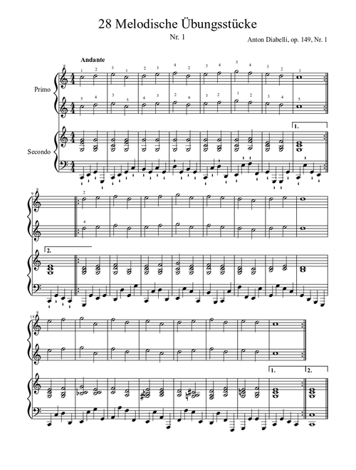 Diabelli op. 149 Nr. 1