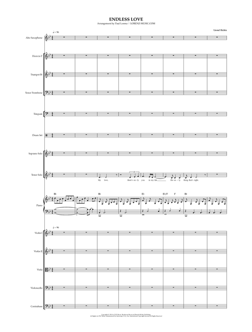 Endless Love (Arr. Paul Lorenz) - Diana Ross & Lionel Richie (Full Orchestra)