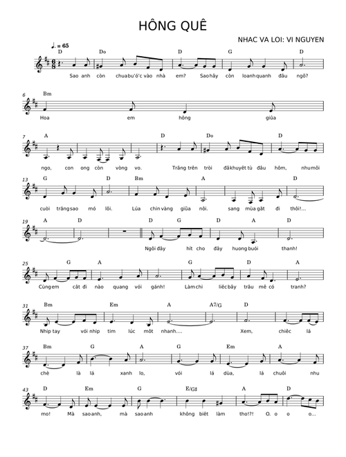 Hồng quê – VI NGUYEN