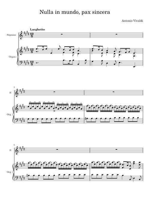 Nulla in mundo pax sincera, RV 630 - Antonio Vivaldi