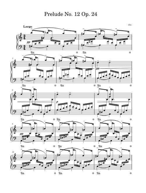 Prelude No. 12 Op. 24 by etc.