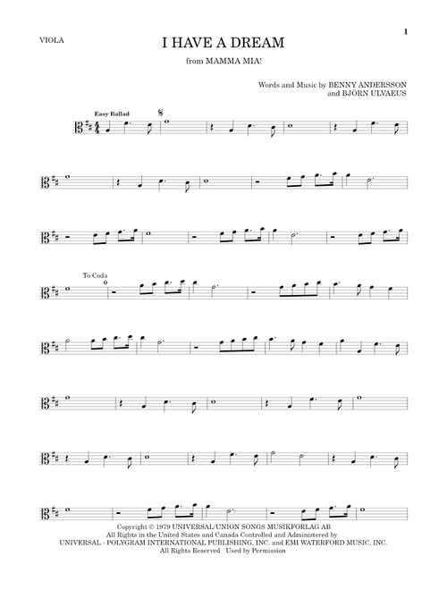 I Have A Dream - ABBA (Viola Solo)
