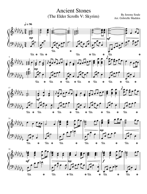 Ancient stones – Jeremy Soule (TES V: Skyrim)