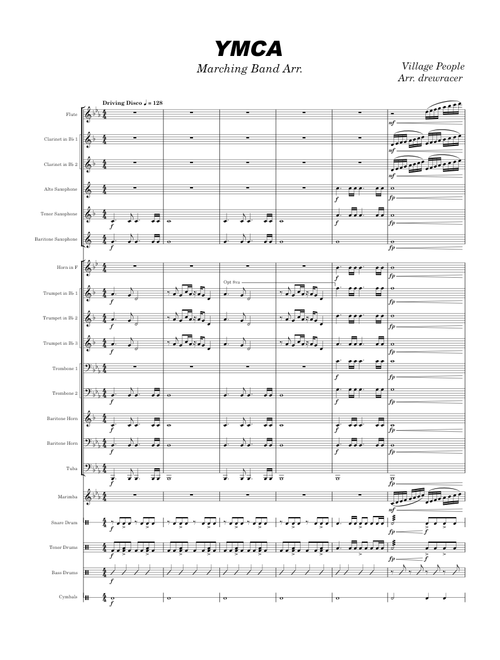 YMCA : Marching Band Arr.