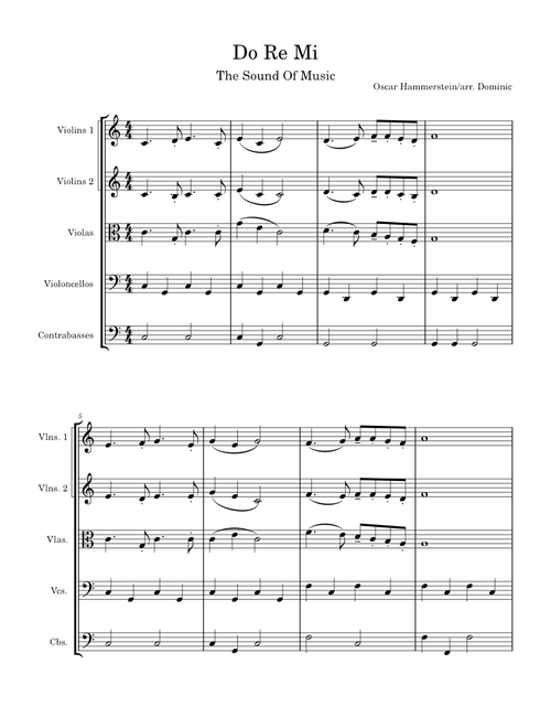 Do-Re-Mi (from The Sound of Music) – Rodgers & Hammerstein