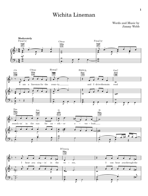 Wichita lineman - Jimmy Webb