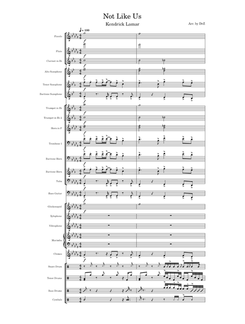 Not Like Us; Marching Band