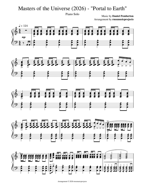Masters of the Universe (2026) "Portal to Earth" – Daniel Pemberton (Piano Solo)