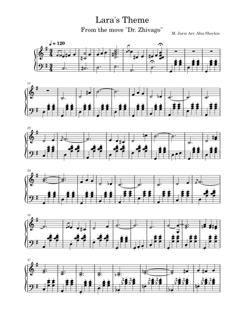 Lara's Theme – Maurice Jarre