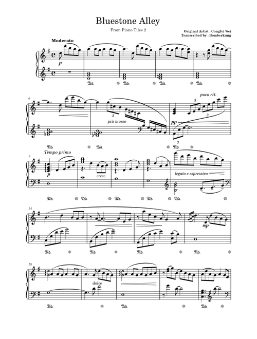 Bluestone Alley | Piano Tiles 2