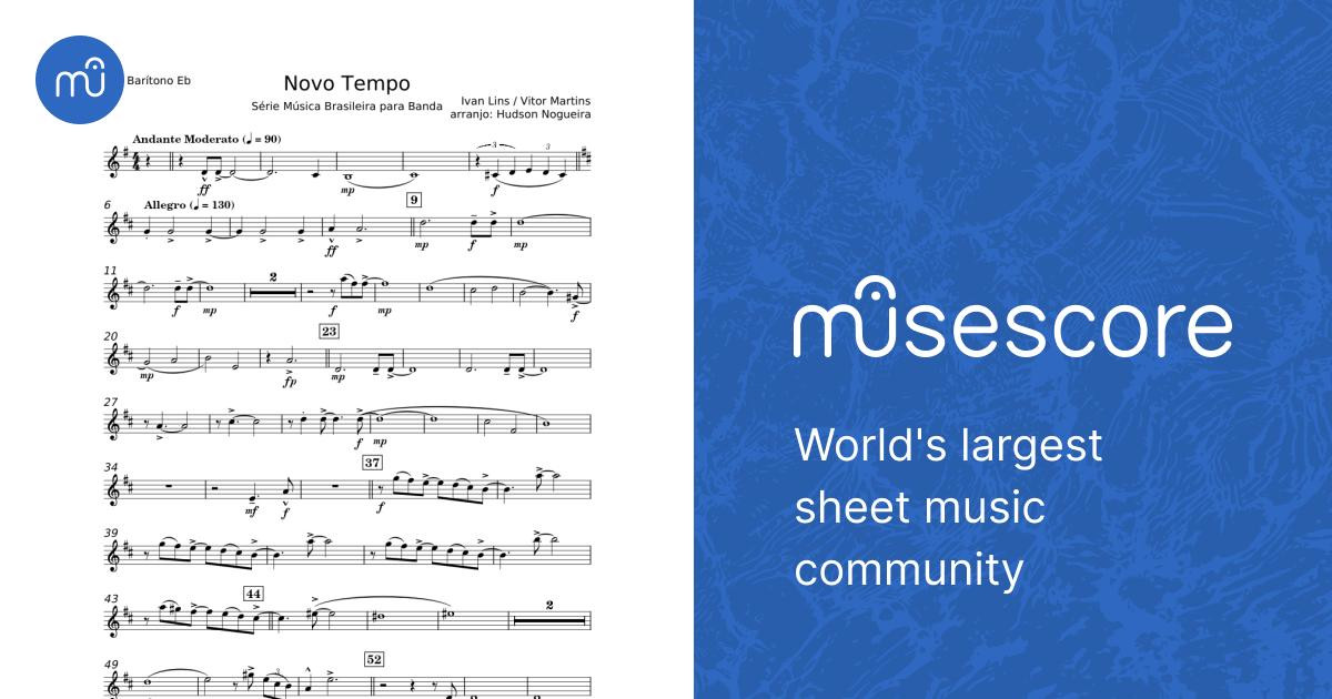 Novo Tempo - Ivan Lins Sheet Music for Saxophone baritone (Solo
