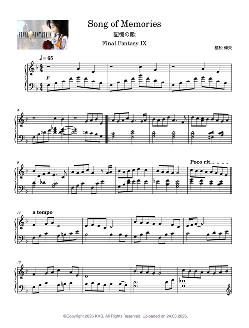 Song of Memories - Final Fantasy IX