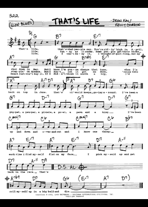 That's Life – SMASH Cast version (FULL Band and Vocal arrangement