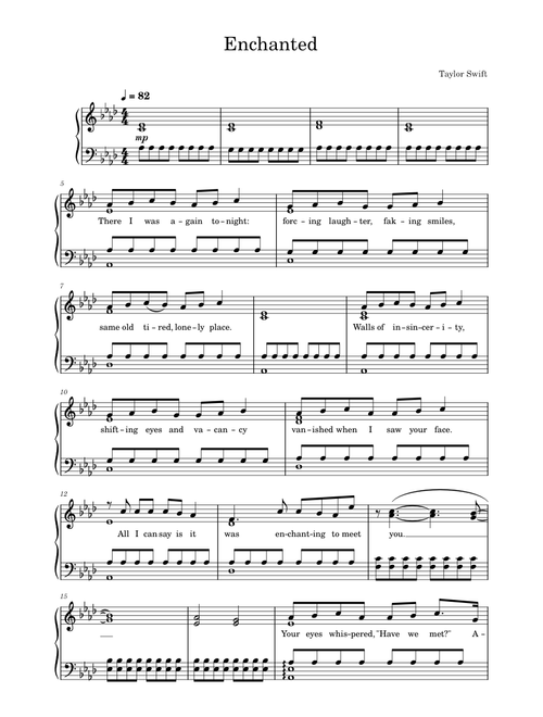 Enchanted – Taylor Swift